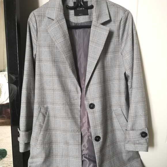 Elodie Jackets & Blazers - Nordstrom Rack Plaid Coat, Size S